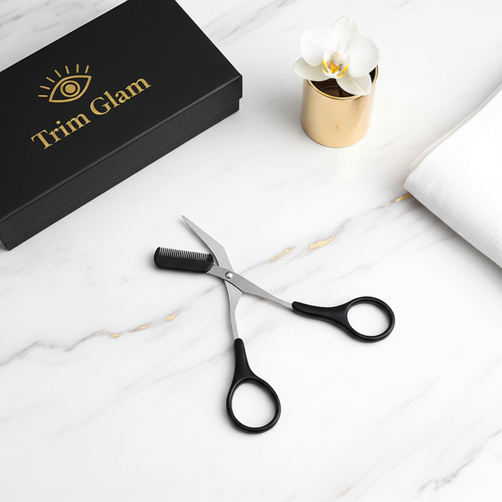 Trim Glam Scissors - Marble Flat Lay