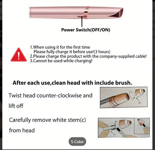 Precision Glow Electric Eyebrow Trimmer